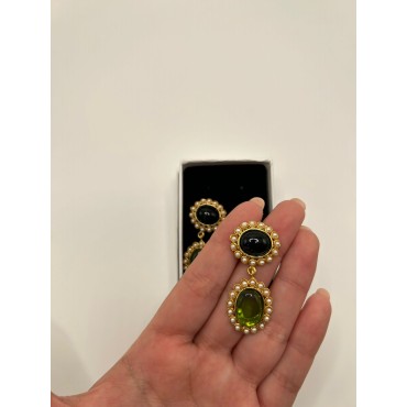 Pendientes Iris Verde