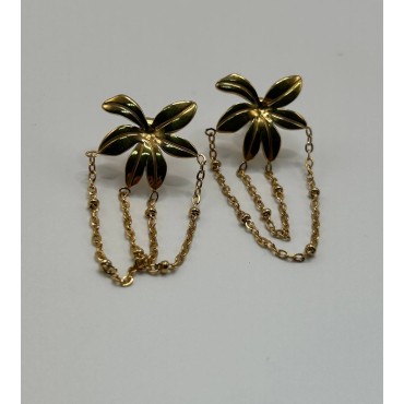 Pendientes Flor Colgante