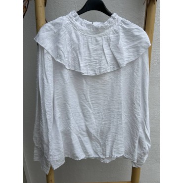 Blusa Blanca Volante