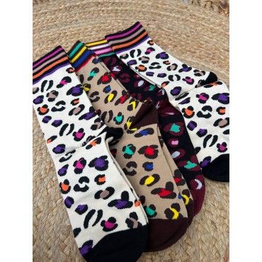 Pack Calcetines Leopardo Colores