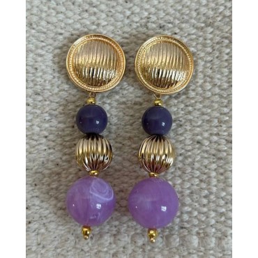 Pendientes Flamenca Alba Malva