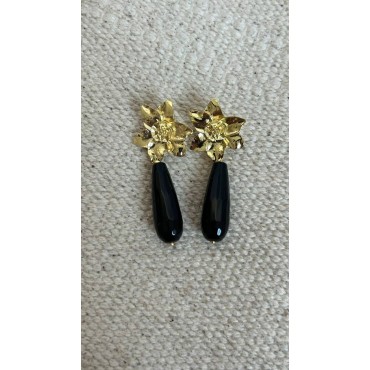 Pendientes Gota Negros