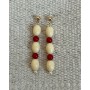 Pendientes Hueso Blanco Coral