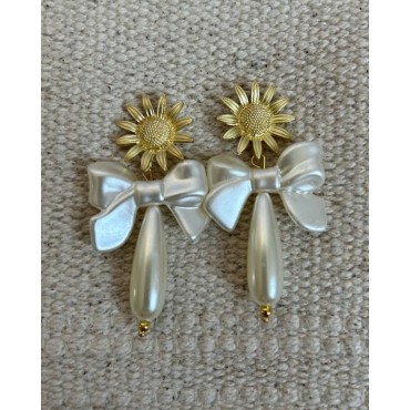 Pendientes Girasol Lazo