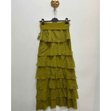 Falda Volantes Verde