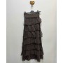 Falda Volantes Marrón
