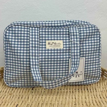Bolso Neceser Vichy Azul