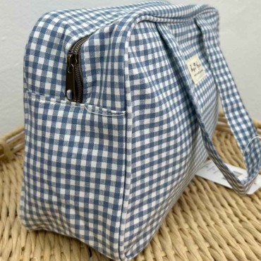 Bolso Neceser Vichy Azul