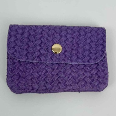 Monedero Trenzado Morado