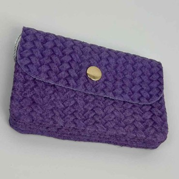 Monedero Trenzado Morado