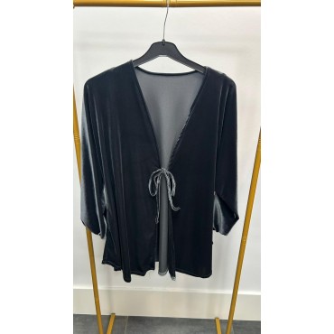 KIMONO CORTO LAZADA GRIS