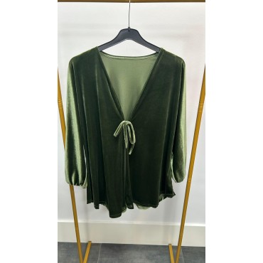 KIMONO CORTO LAZADA VERDE SECO
