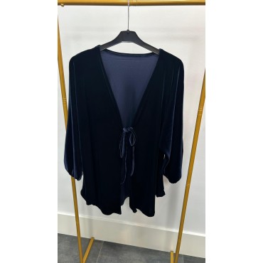 KIMONO CORTO LAZADA AZUL MARINO