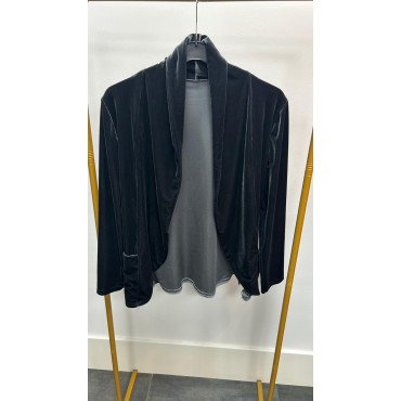 BLAZER TERCIOPELO GRIS