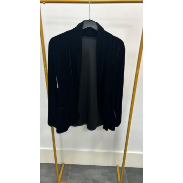 BLAZER TERCIOPELO NEGRA