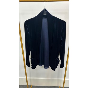 BLAZER TERCIOPELO AZUL MARINO