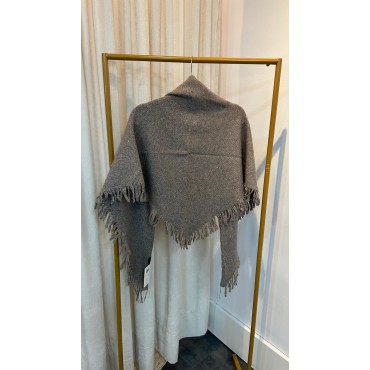 Poncho de punto con brillitos