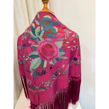 Mantoncillo Macarena fucsia