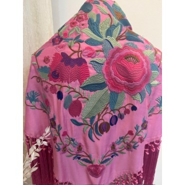 Mantoncillo Macarena rosa