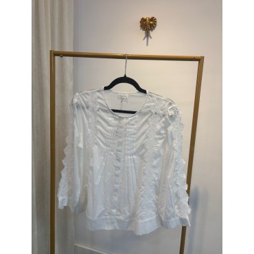 Camisa bordada blanca