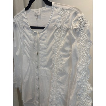 Camisa bordada blanca