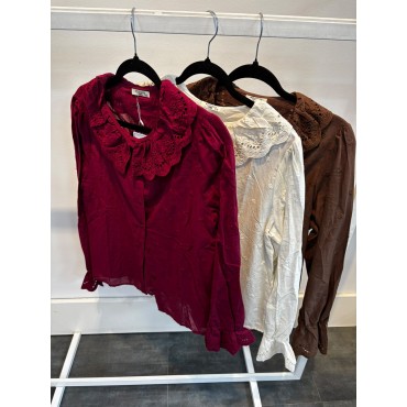 Camisa bordada m/l