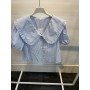 Camisa rayas manga globo