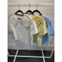 Camisa cuello bordado