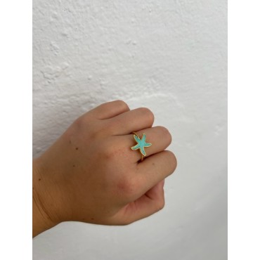 Anillo Estrella Azul